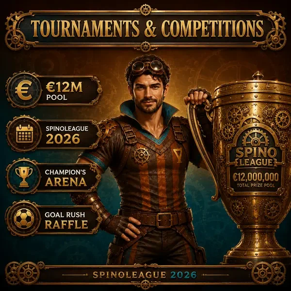 The Ironclad Adventurer gripping massive tournament trophy at Tournaments & Competitions victory podium