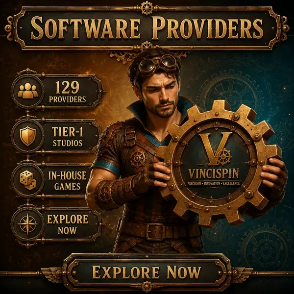 The Ironclad Adventurer examines gear amidst VinciSpin software providers showcase with steampunk aesthetic